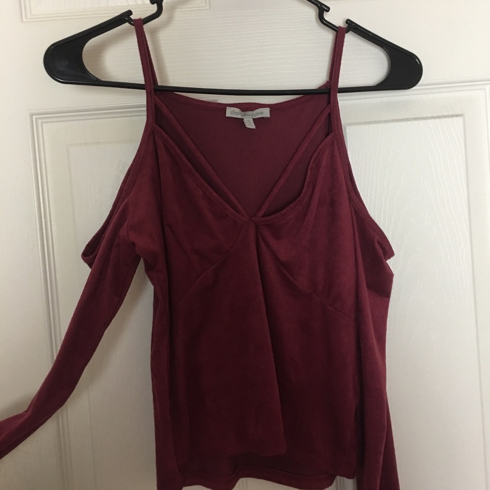 Charlotte Russe maroon club top